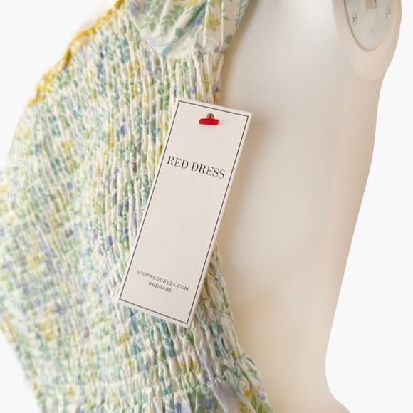 NWT AURA "See The Sights" Sage Floral Print Tiered Maxi Dress (Multi | Size XS) - Picture 11 of 12